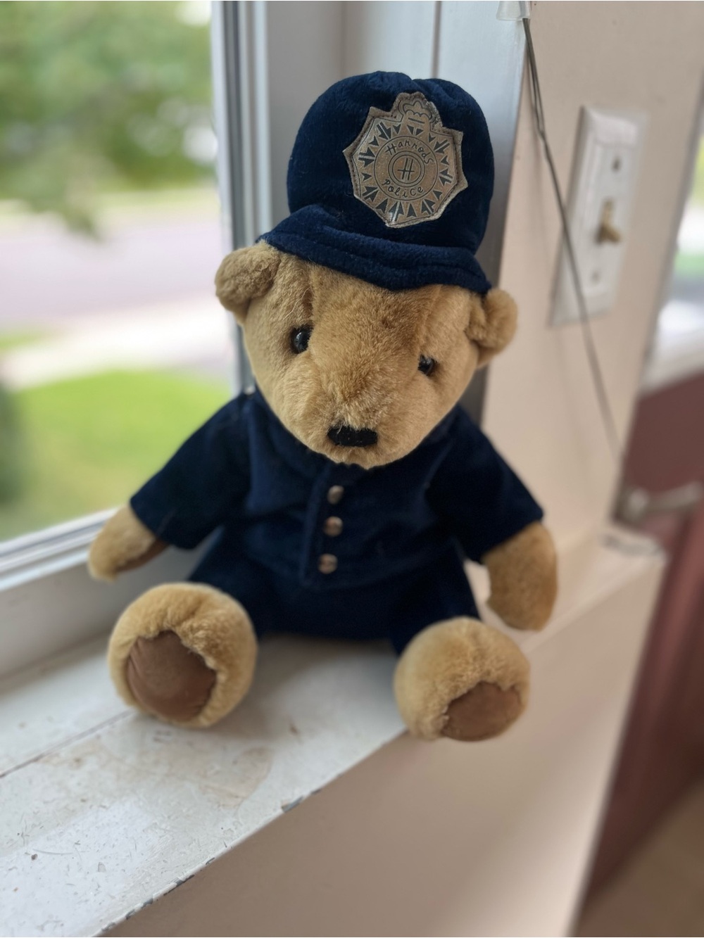 Harrods Brown Teddy in Navy Police Outfit